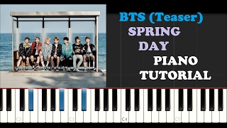 Bts - Spring Day (Piano Tutorial) Teaser