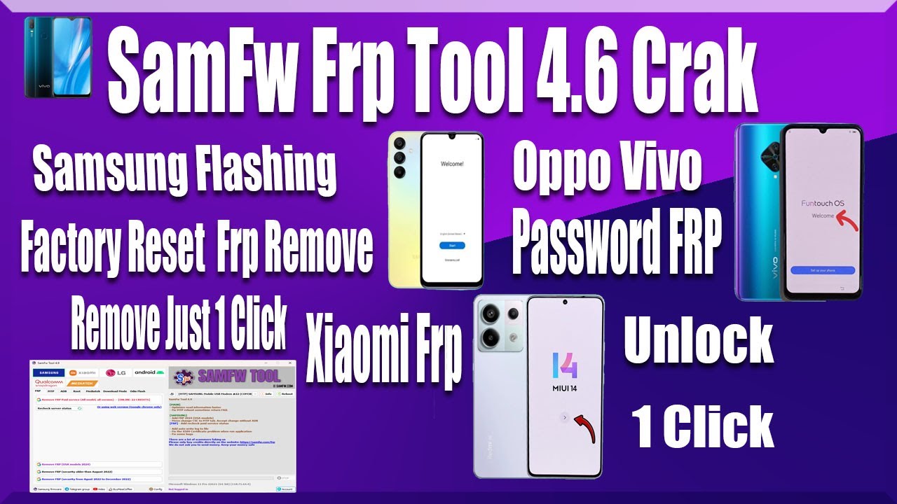 SamFwTool v4.6 Big Update LG FRP REMOVE XIOAMI MI SamFwTool v4.6 Big Update LG FRP REMOVE XIOAMI MI