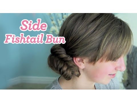 Side Fishtail Bun | Updo Hairstyles