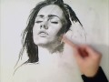 Speed Charcoal Drawing – Megan Fox – Theportraitart