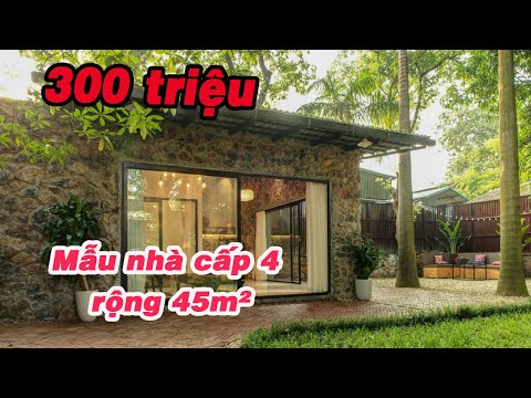 Mẫu nhà cấp 4 rộng 45m² đẹp yên bình có chi phí hoàn thiện 300 triệu - Zovila