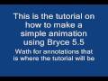 Simple Bryce animation tutorial
