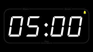 5 MINUET - TIMER & ALARM - Full HD - COUNTDOWN