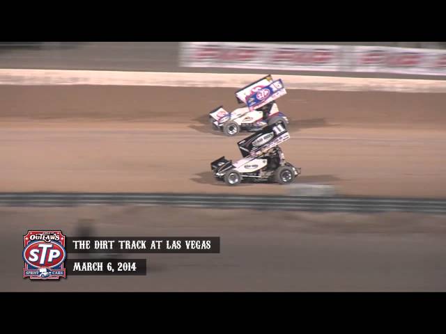 Highlights: World of Outlaws STP Sprint Cars The Dirt Track at Las Vegas March 6th, 2014