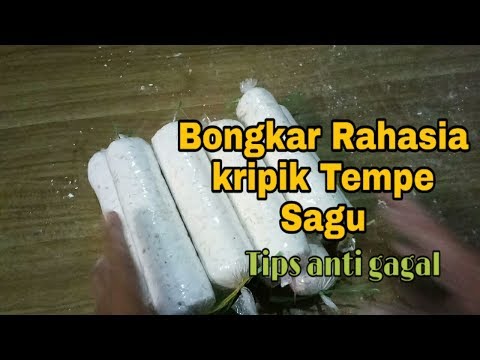 Proses pembuatan keripik tempe sagu #keripiktempesagu