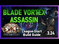 [PoE 3.24] Poison Blade Vortex Assassin | League Start Build Guide | Necropolis