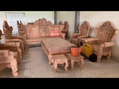 Biệt Thự Tân Cổ Điển nên dùng Bàn Ghế Hoàng Gia Nguyên Khối Gỗ Gõ Đỏ