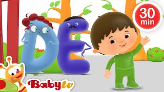 Charlie Meets the Letters A, B, C, D, E & F 😀  | Charlie & The Alphabet | Kids Cartoons @BabyTV​