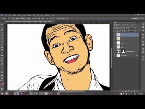 ง่ายๆทำรูปถ่ายให้เป็นรูปการ์ตูนด้วย PhotoShop CS6