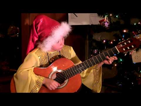 Чуркина Аня соло на гитаре jingle bells