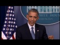 Obama's Press Conference in Two Minutes