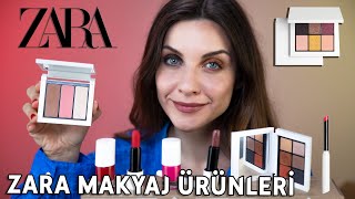 ZARA'NIN MAKYAJ ÜRÜNLERİNİ DENEDİM🛍💄🤔