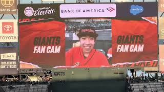 Giants Fan Cam Oracle Park Fan Appreciation Weekend 92625