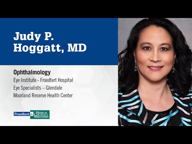 Watch Dr. Judy Hoggatt, ophthalmologist on YouTube.