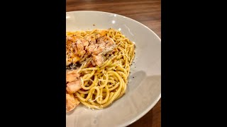 SIMON'S SALMON PASTA WITH PESTO ROSSO