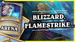 Blizzard, Blizzard, Meteor, Flamestrike... - Mage - Hearthstone Arena