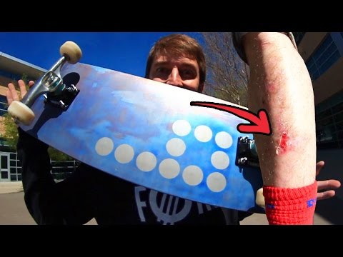 TITANIUM SKATEBOARD | WORST SHINNER EVER?!