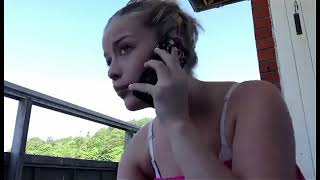 Swedish Girl Smoking Spitting