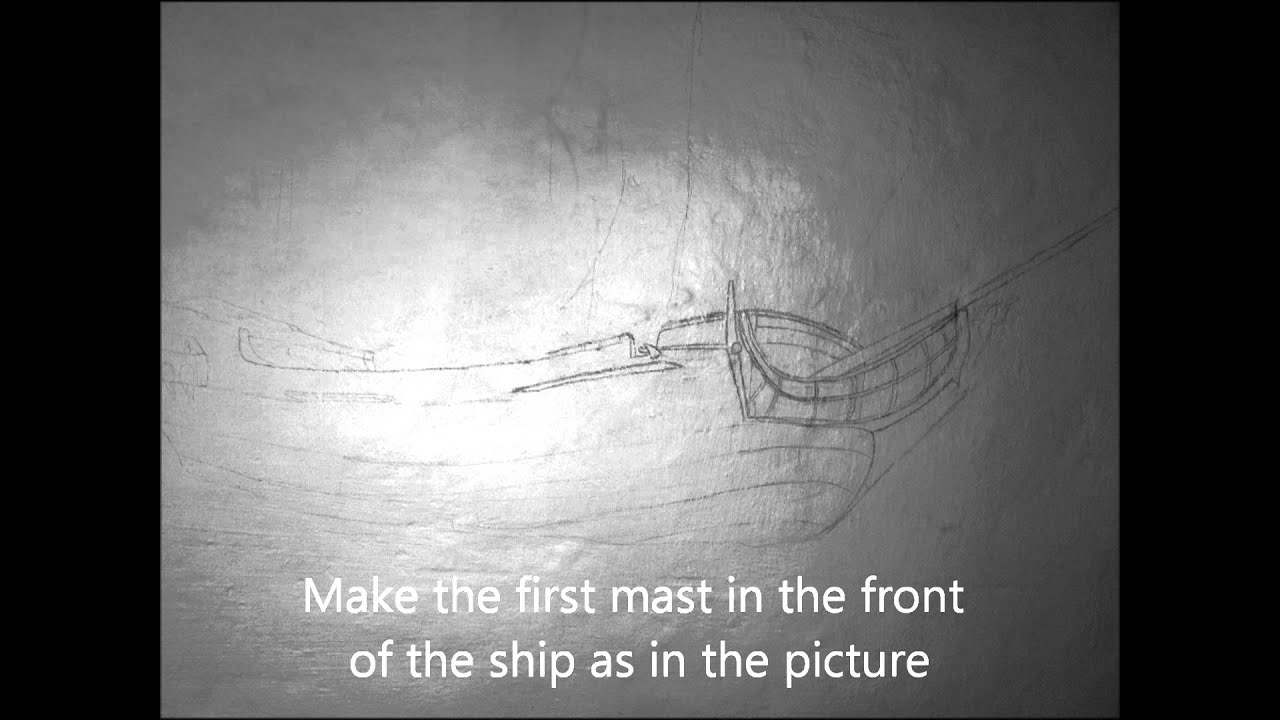 How to draw the Black Pearl, Step by step YouTube