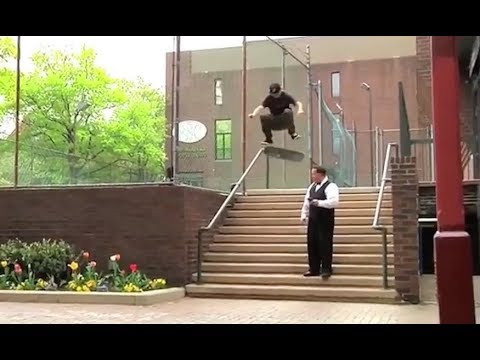 INSTABLAST! - Skater "Throws Away" Scooter!! Fs Flip Right Past Security!! INSANE Ladder Drop-In!!