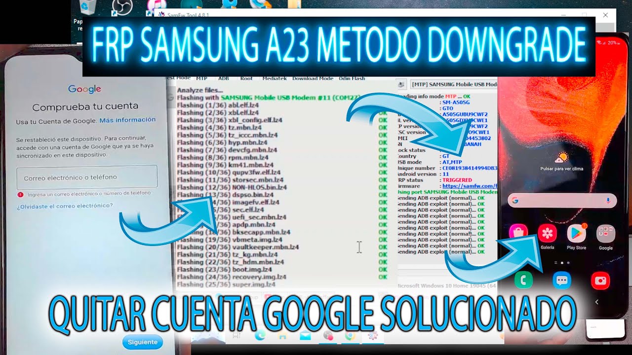 FRP SAMSUNG A23 REMOVE GOOGLE ACCOUNT DOWNGRADE METHOD FRP SAMSUNG A23 REMOVE GOOGLE ACCOUNT DOWNGRADE METHOD