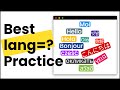 Lang Attribute in HTML | What is html Element? Example on How to Use HTML's Lang Attribute Properly?