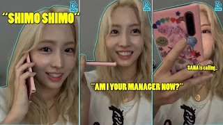 Twice Sana Calling Momo During Vlive