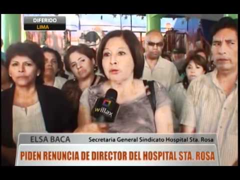 Piden renuncia del director del hospital Sta. Rosa