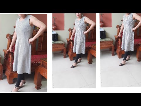 Cắt đầm xòe sát nách/Đầm xòe sát nách len dạ /Đầm xòe thời trang