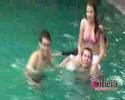 Pool Party despedida de Monica Julian Male Female Model swimwear Shoot