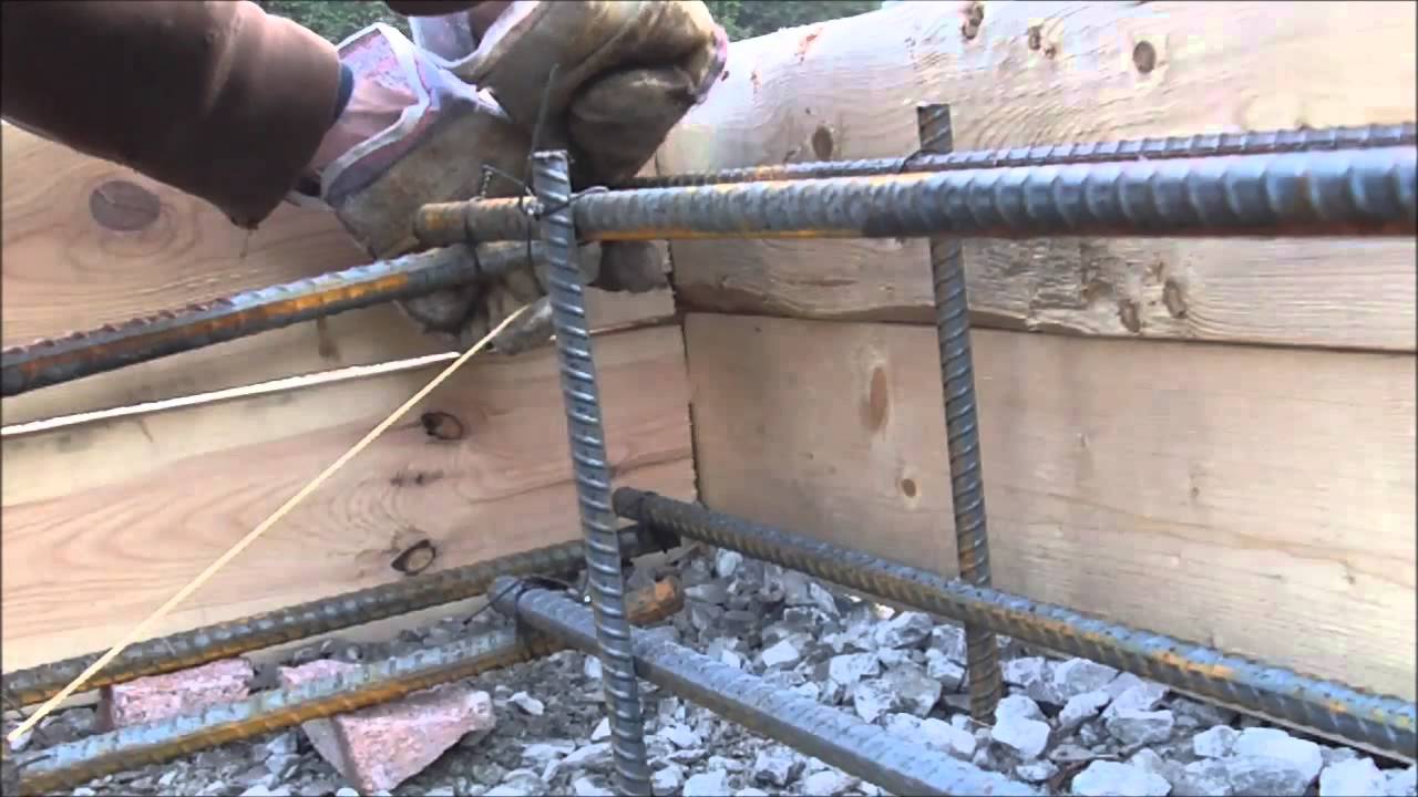 Floating Concrete Slab DIY Rebar - YouTube
