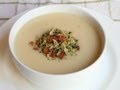 Cream of Cauliflower Soup with Bacon Gremolata