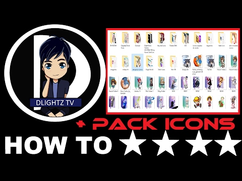 วิธีการเปลี่ยนไอคอนคอมพิวเตอร์ Folder และให้ไฟล์ Icons Anime ทั้งหมด Free