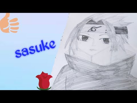 How to draw bad sasuke 😂😂