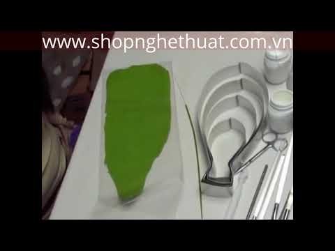 Hướng dẫn cách làm hoa đất sét Nhật Bản - Lan Hồ Điệp Trắng P2