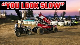 "YOU LOOK SLOW"....Chasing A Sprint Car Win At Our HomeTown Track!