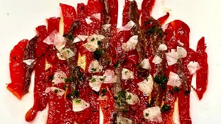 gegrillte Paprika südfranzösische Art mit Anchovis