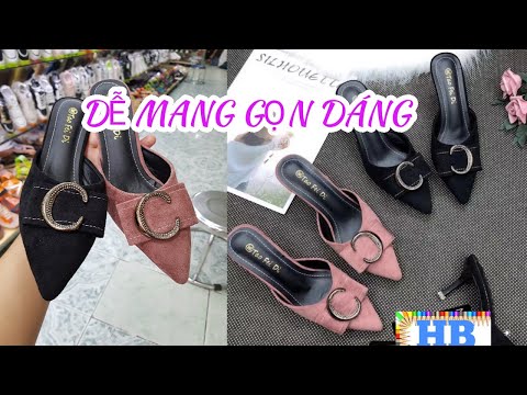 Mẫu Dép Sục Gót Nhọn Mang Lên Có Đẹp Dáng Không? |Giày Bata Nữ HB