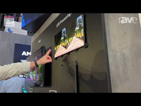 ISE 2024: Ventana Showcases Its Magnetic MicroLED Tile Display at the AMD Booth