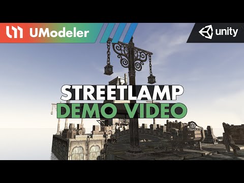 Streetlamp Modeling with UModeler in Unity.