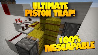 Minecraft Redstone | The BEST Minecraft Trap | 100% Inescapable Piston Trap! (Minecraft Redstone)