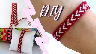 İpten Kalpli̇ Bileklik Nasıl Yapılır? How To Make Heart Bracelet With String 439