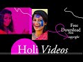 indian people celebrating holi  | Free Stock Video without Watermark or Copyright