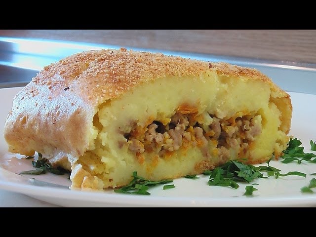 Как сделать картофельный рулет с фаршем Как сделать картофельный рулет с фаршем