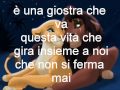 Il re leone il cerchio della vita testo