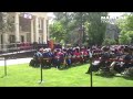 At Haverford College grad, speaker William Bowen gives views on Robert Birgeneau protest.