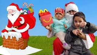 SANTA SPOTTED IN REAL LIFE! McDonalds Drive Thru with Santa Clause || Jai Bista Show