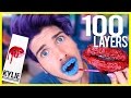 100 LAYERS OF KYLIE LIP KIT!