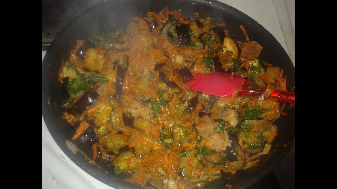 Рагу из баклажанов и мяса рецепт Рагу из баклажанов и мяса рецепт