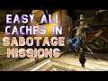 Easy All Caches in Sabotage Missions - Warframe